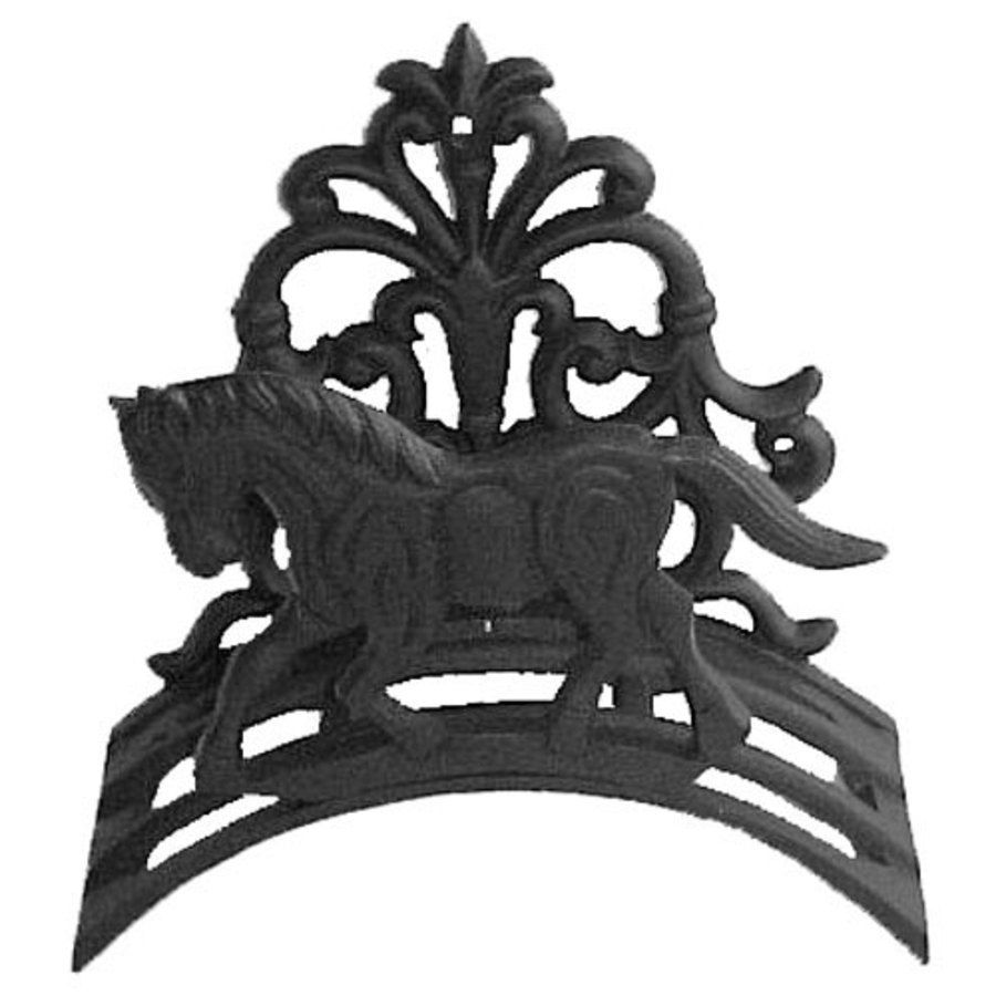 Appendibriglie portatubi in ghisa con cavallo